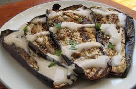 Baked eggplant. V