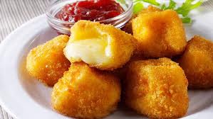 Fried Camembert cheese. V